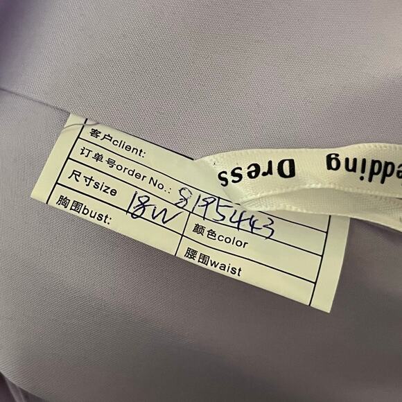 Women's 18 Formal Cocktail Style Prom Bridesmaid Evening‎ Dress Lavender Purple - Picture 5 of 5